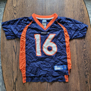 NFL Reebok Denver Broncos #16 Plummer Football Jersey Size Kids Large 7